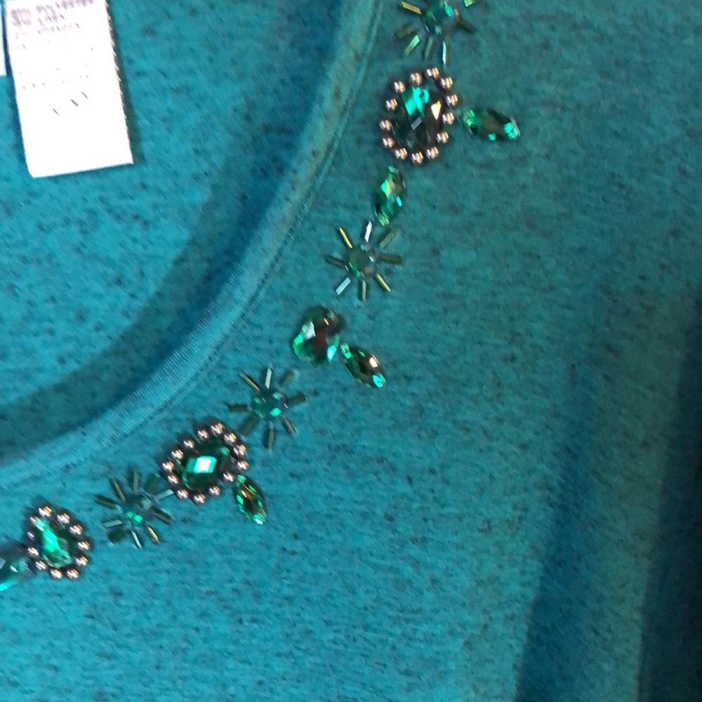 NWT New Direction Woman’s beaded top 2X - Picture 6 of 9